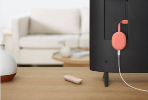 Google Chromecast + Google TV rózsaszín (GA01920)
